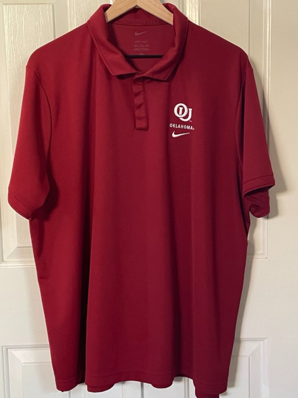 Nike Oklahoma Sooners 1966 Throwback OU Logo Dri-FIT Polo Men’s XXL